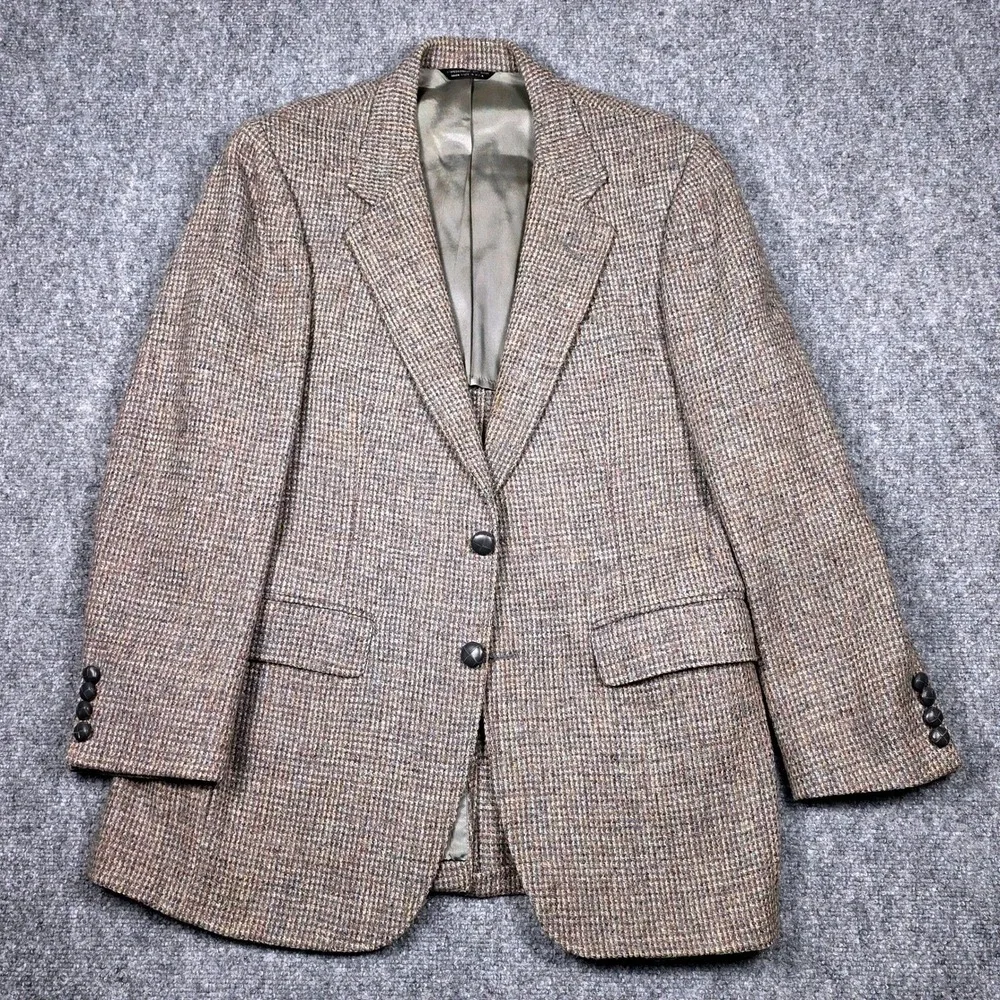 Harris Tweed style gray